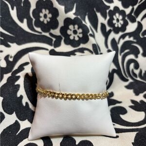 7” New! Women’s Dainty Thin Gold-tone Bracelet